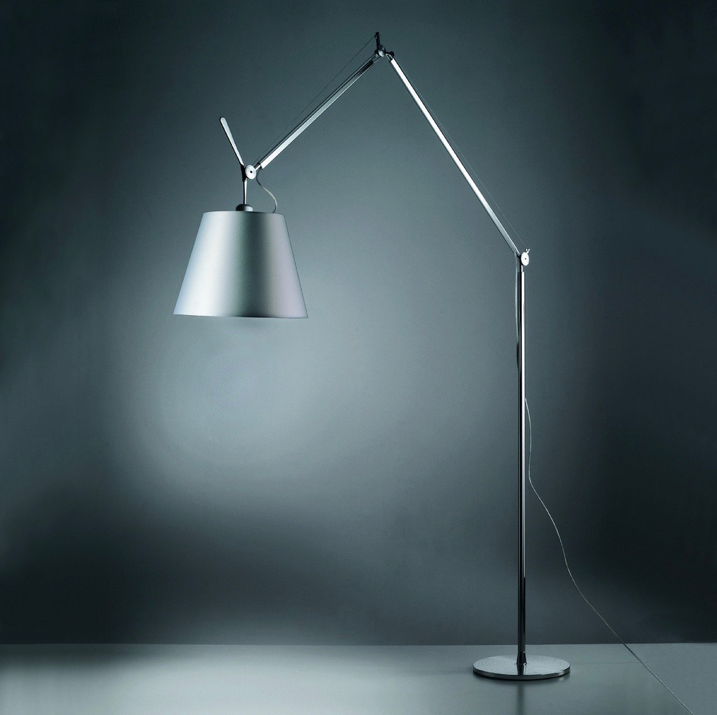 Artemide Tolomeo Mega floor lamp with fabric shade