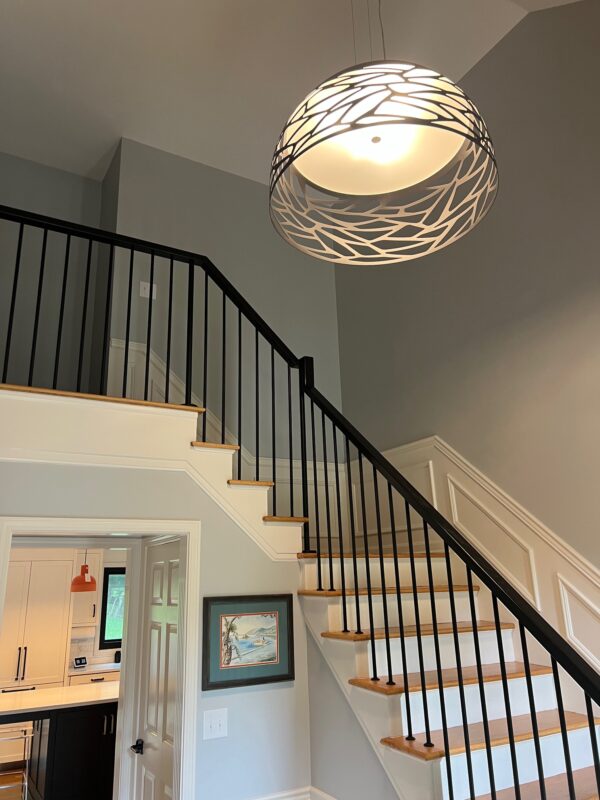 Kelly Dome lighting a two-story stair hall